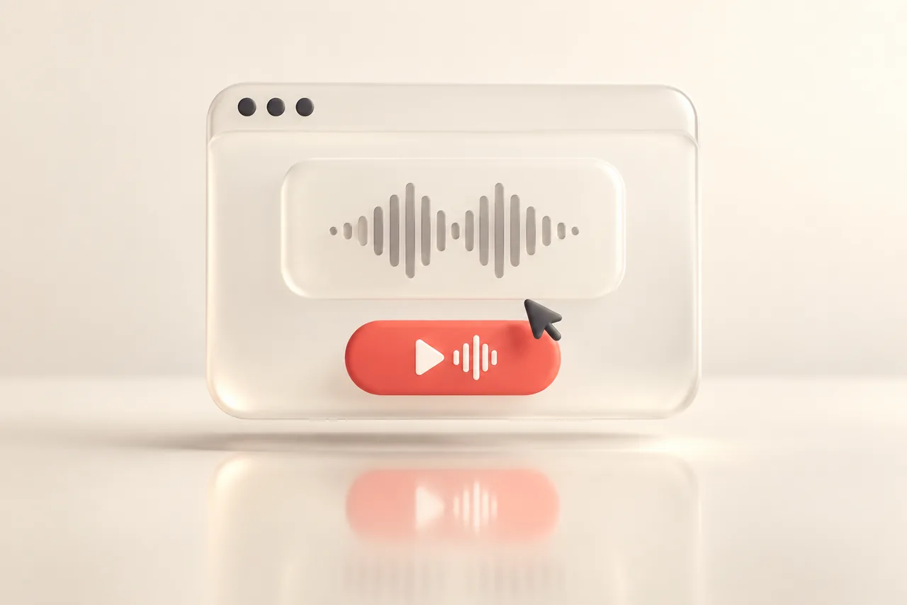 The Fish Audio workspace in a browser — generate and download speech with no install