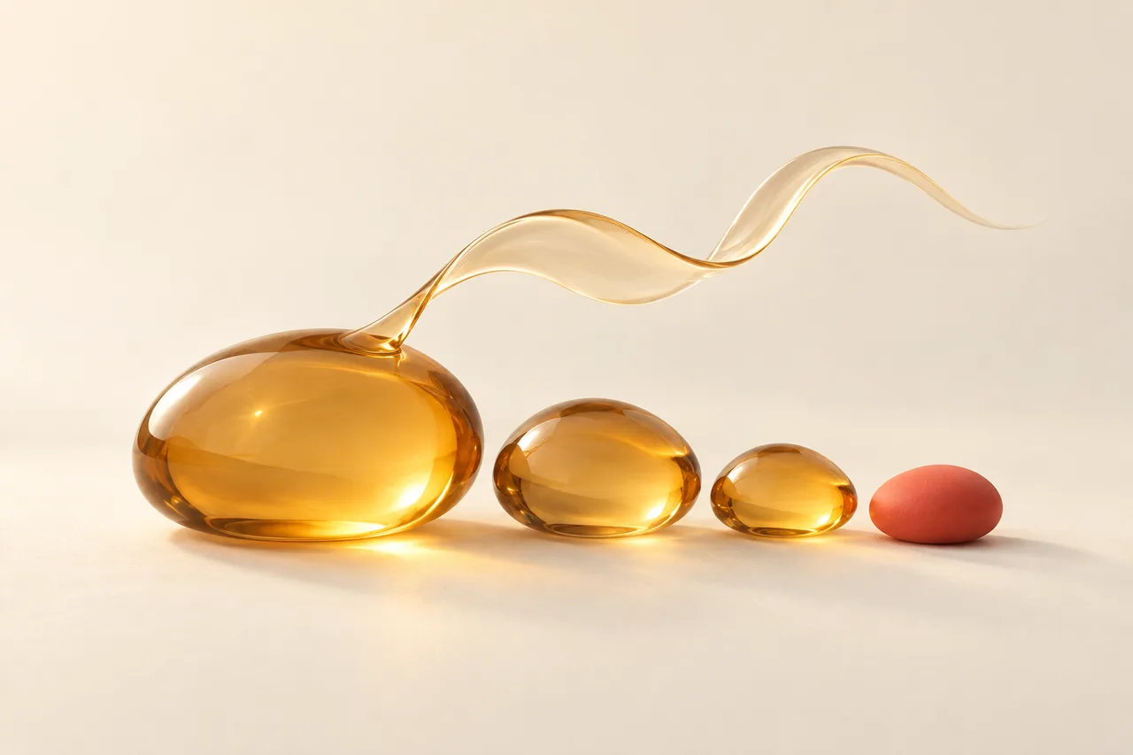 Three matte forms with an amber glass ribbon for Polish text to speech